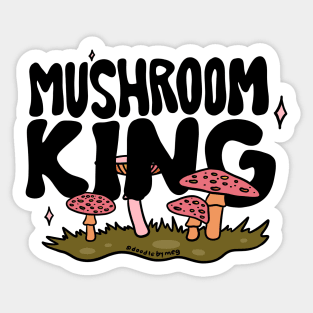 Mushroom King Sticker